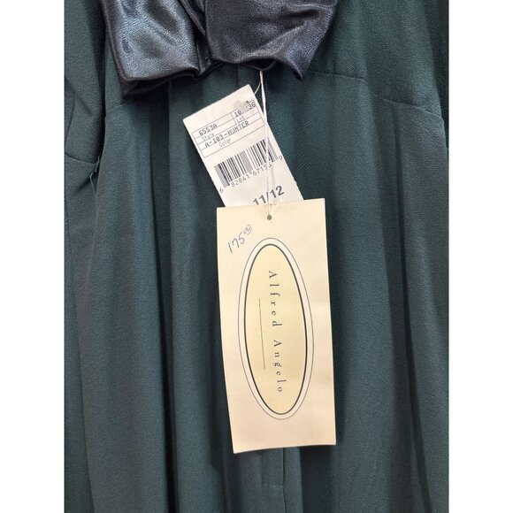 Alfred Angelo Hunter Green Formal Dress Size 11/12 Rayon & Acetate - Picture 5 of 6